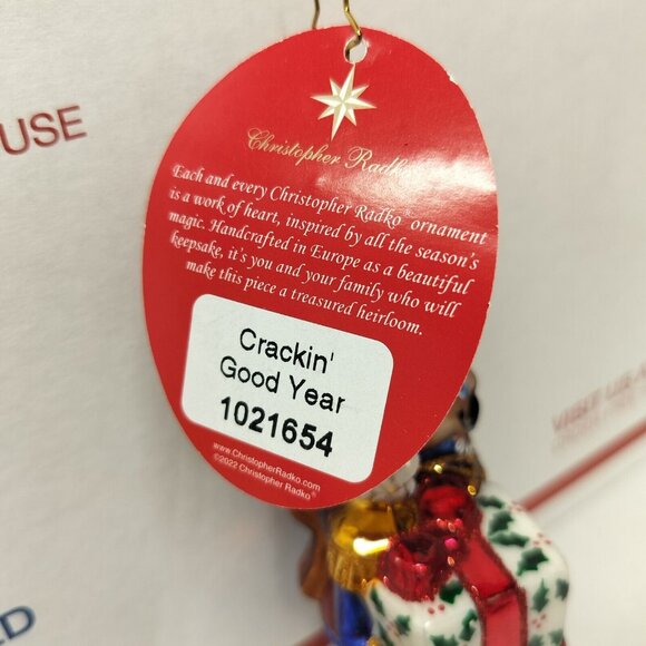 Christopher Radko CRACKIN' GOOD YEAR CHRISTMAS 2023 Ornament (1021654) 6.25In - Picture 9 of 13